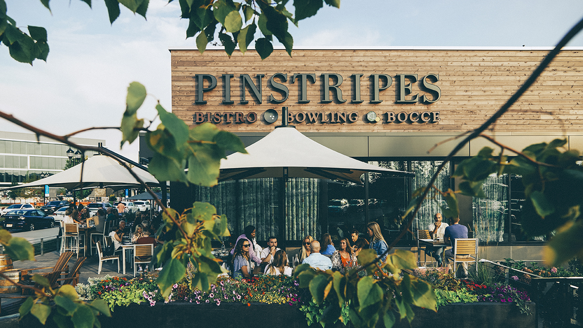 Pinstripes Overland Park Italian Bistro, Bowling, Bocce & Events